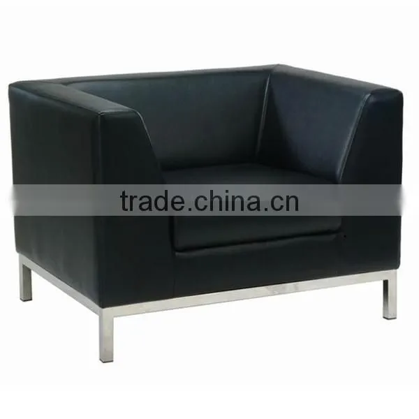Modern pure white leather sofa