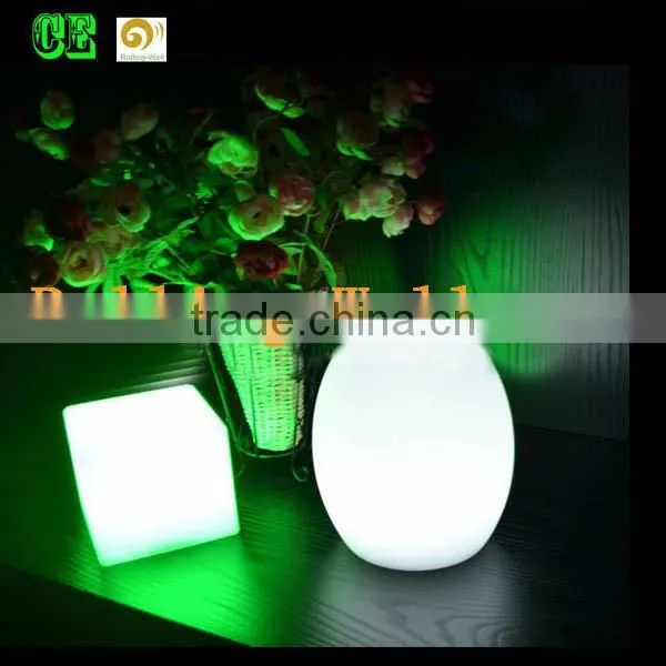 Wireless DMX Control Coloful Decoration Light LED Egg Shaped Lamp Outdoor Table