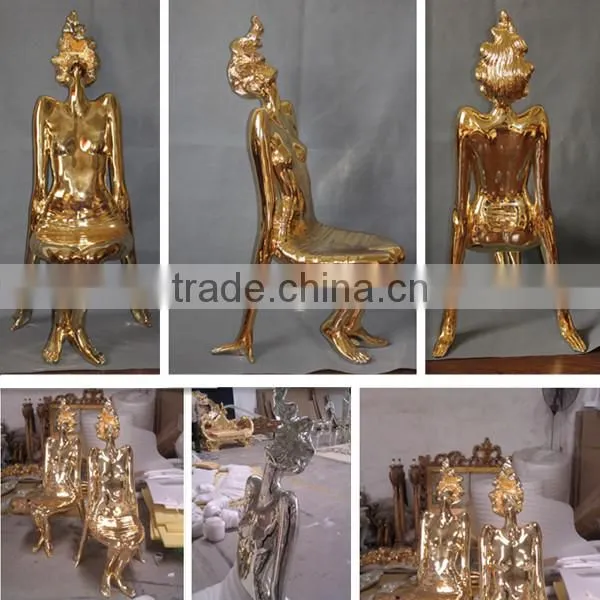 MD-0010-05 Home decor furniture beauty Electroplating chair
