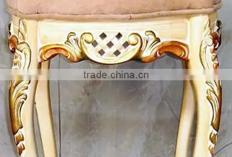Antique European style gold leaf stool