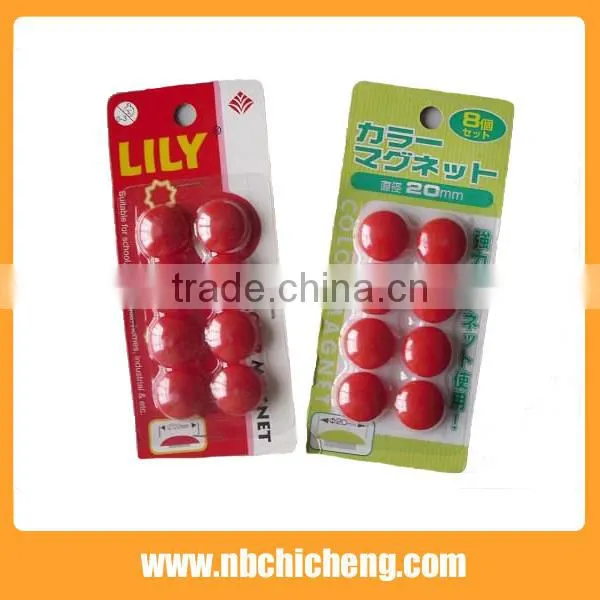 4pcs Coloful Round Office Magnets
