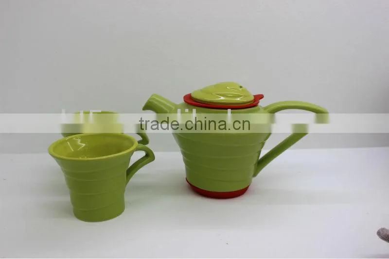 Hot sale 3pcs customized unique teapot set