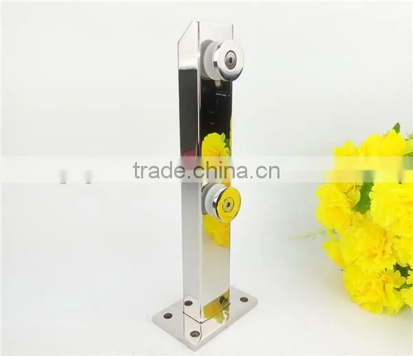 Square Hollow Glass Railing Post In Veranda/Stainless Steel Railing