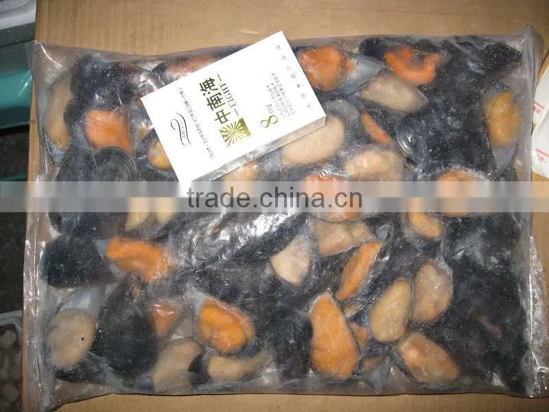 IQF Half shell blue mussel