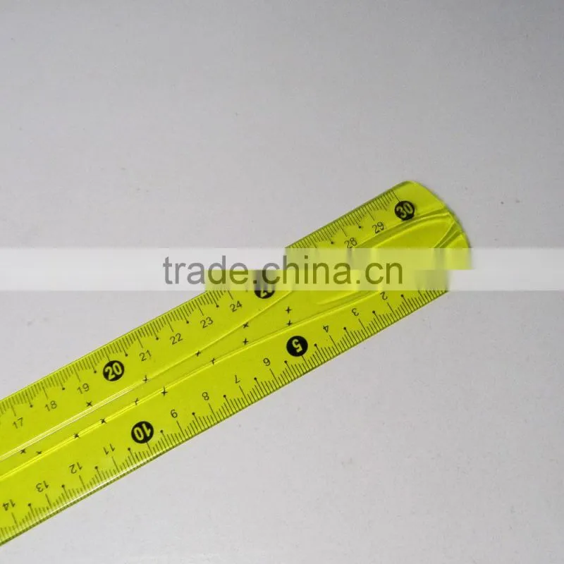 30cm clear PVC flexible plastic rulers