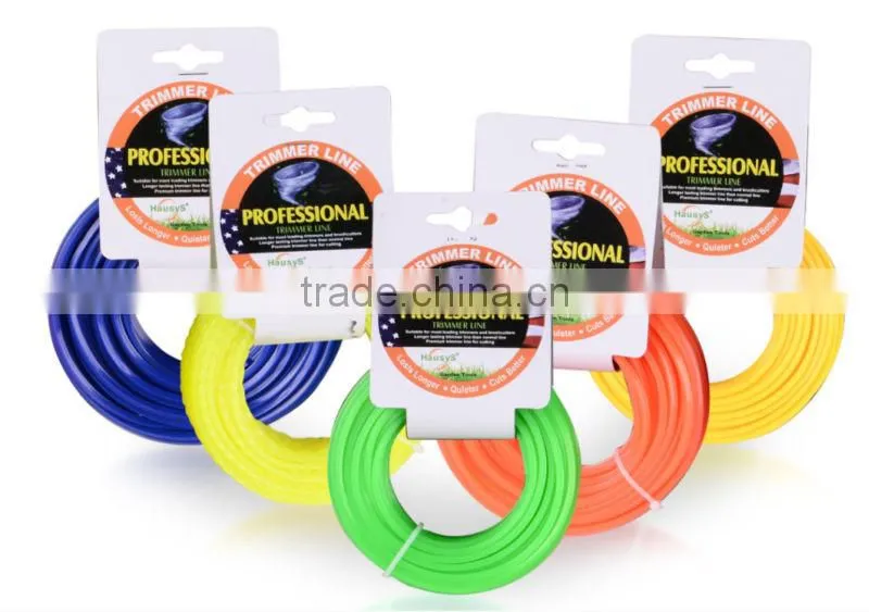 Brush cutter nylon lines with card head package