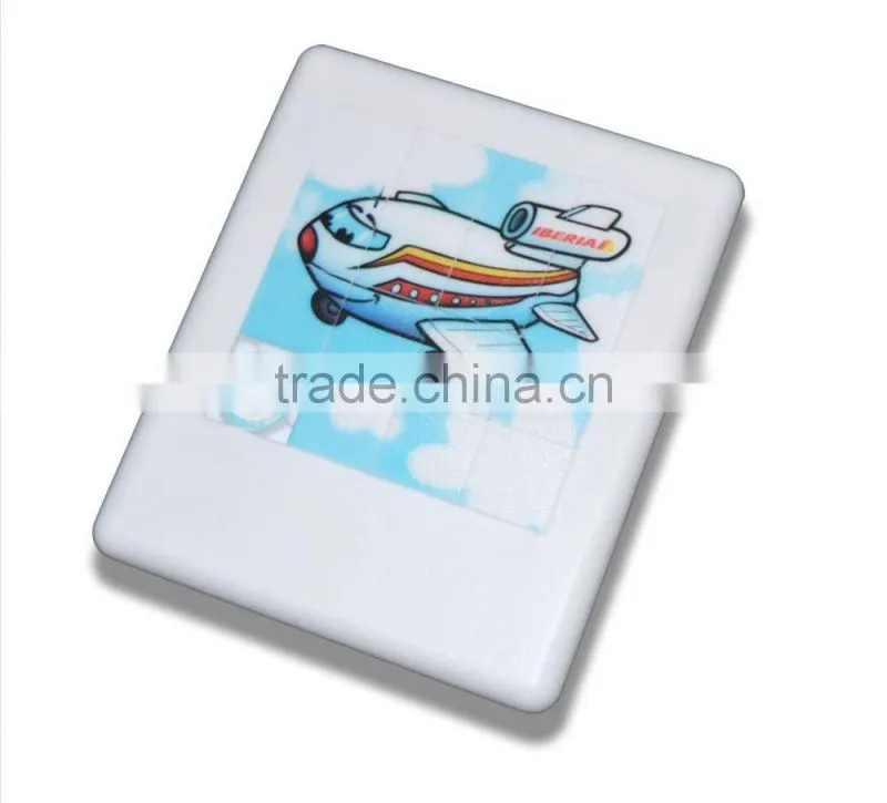 sliding puzzle,plastic promotional game puzzle