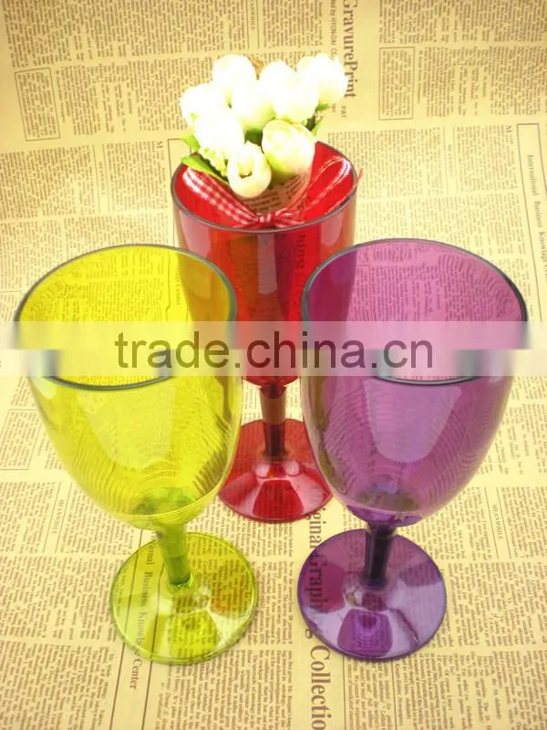 Good quality wholesale plastic wine glass