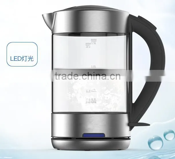 cheap electric hot glass water kettle 2200w