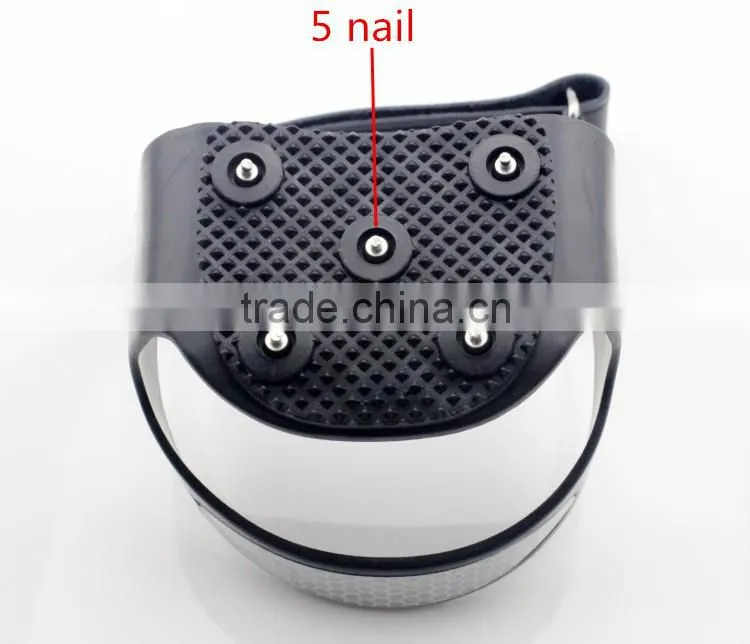 Fashion professional convenient ice spikes Anti-slip silicone rubber heel crampons
