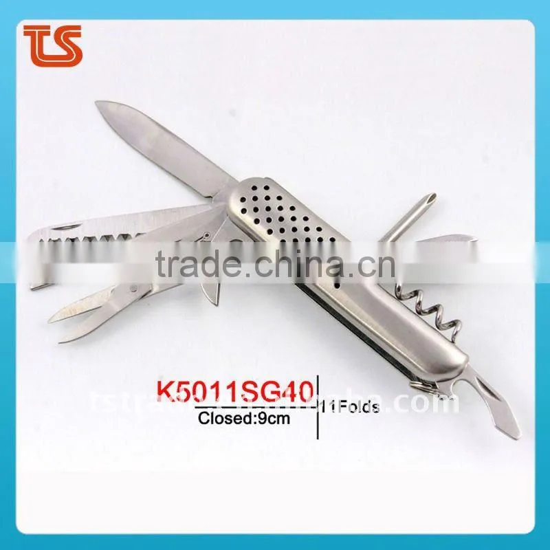 2014 New design multi knife pocket knife multi function LED knife K5017CG1