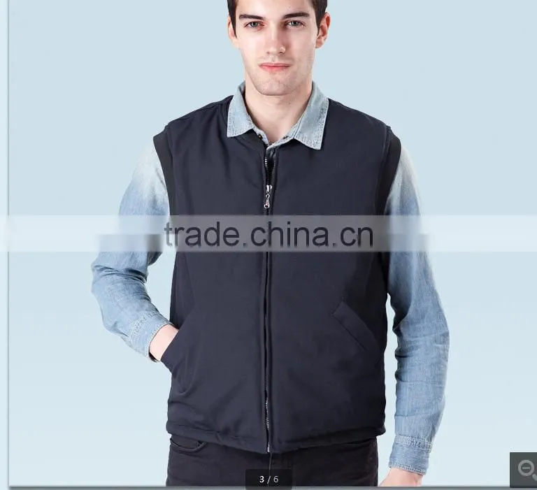 2015 Outdoor Working Vest; Padded Windproof Body Warmer Vest; Breathable Sleeveless Work Vest