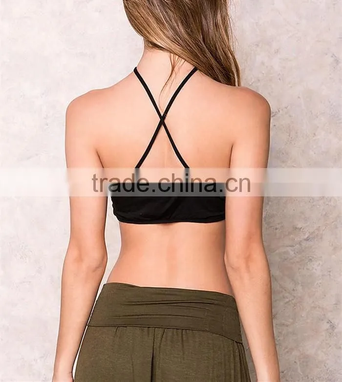 Lingerie mature women sexy 2016 black strappy lingerie brfalette HSB3798