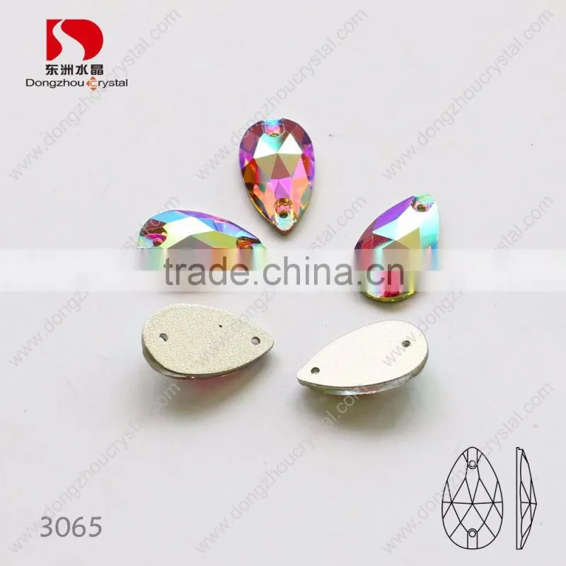 Decorative drop sewing on crystal stones rhinestones on clothing