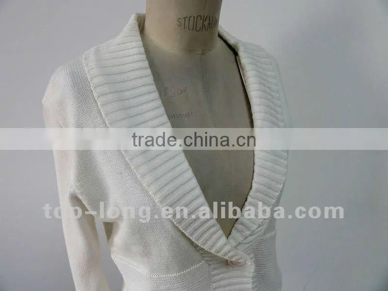 Fashion 100% cotton dress sweater designs for women