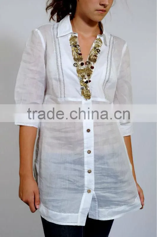 polyester printed top
