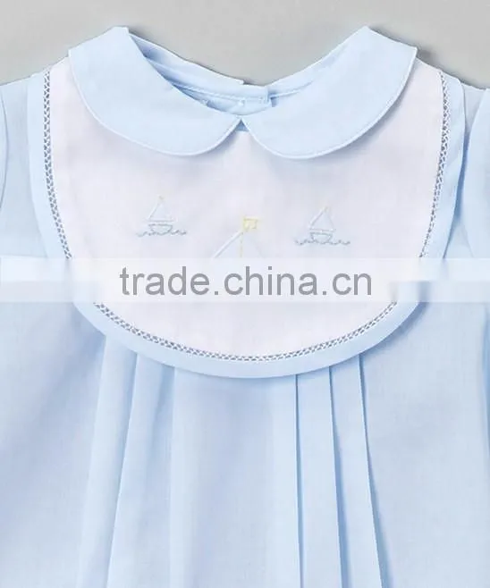 China factory girls summer clothes outfit 2-Piece colored printing pompom cotton set smock clothing children