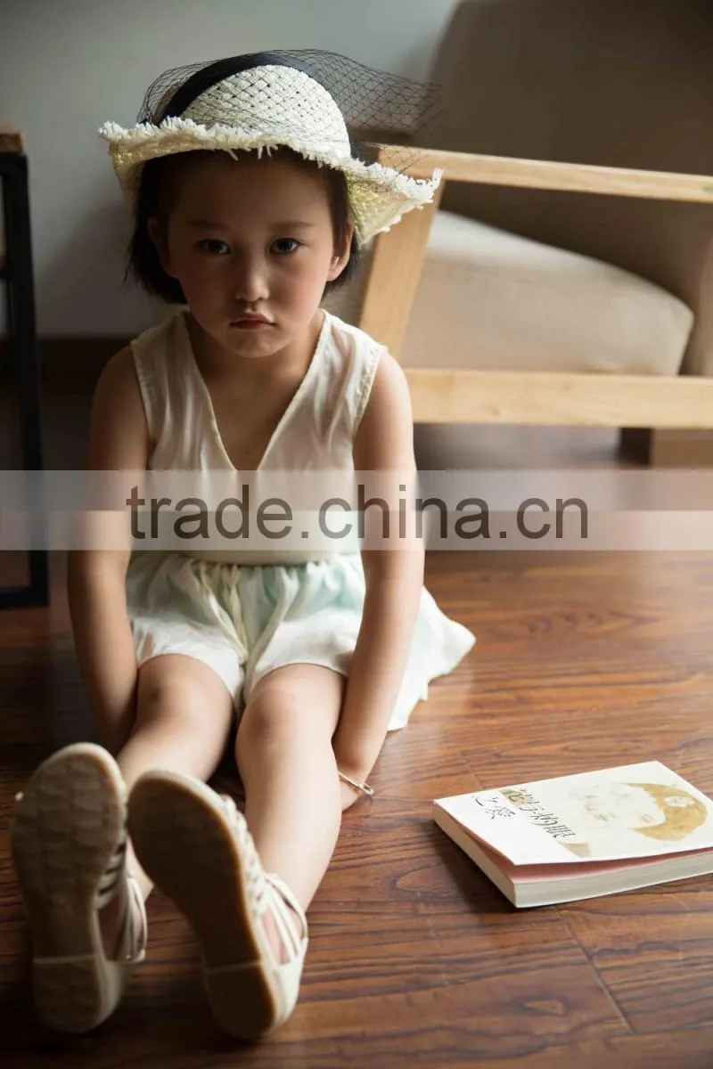 COOL KID ZONE lovely white chiffon children suit girl child garment
