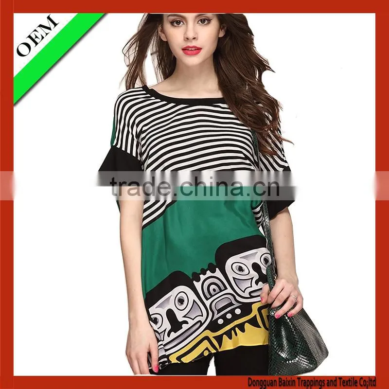 2015 seamless 100% cotton t-shirt,t-shirt size s m l xl xxl xxxl,women print t-shirt OEM