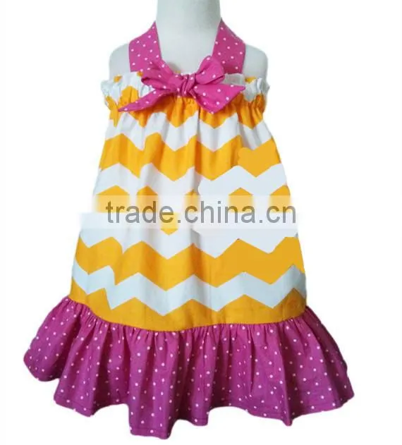kids modeling clothes Stripes and short-sleeve roll-cuff dress-Children's Casual Daily Wear Boutique Summer Stripe Girls Dresses