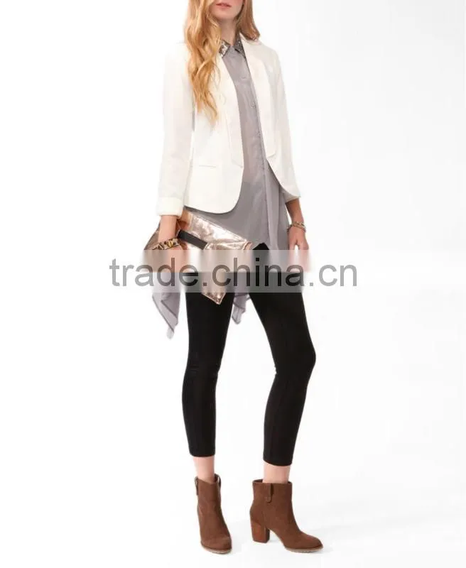 Open Shawl Lapel Blazer