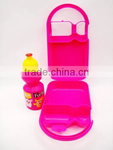 Portable lunch box with sports bottle kits