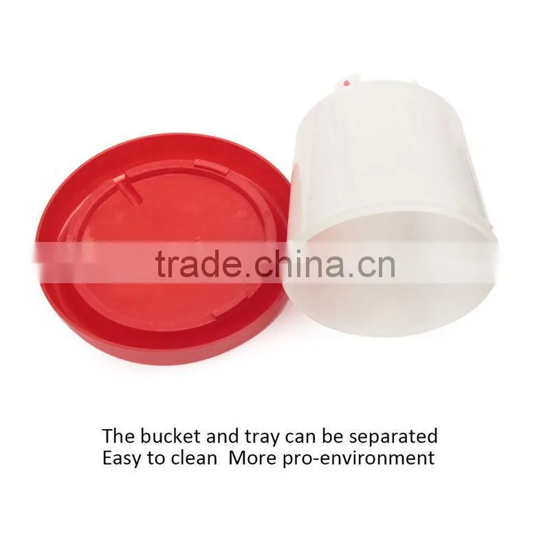 Best Promotion Red+White 6kg Chicken Chicks Hen Feeder And 6 Liter Poultry Drinker Waterer Plastic
