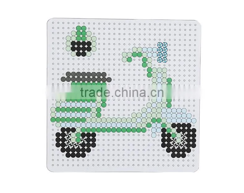 Diyfashion 5mm hama perler fuse beads scoote-helmet set with puzzle iron paper and twezzer hama beads toys for kids 18004