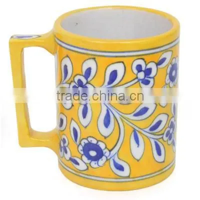 Vintage Beer Mugs Online | Jaipur Blue Pottery Ceramic Cups