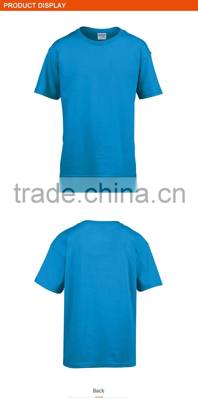 Custom Logo Kids Short Sleeve cotton Sports T-shirt
