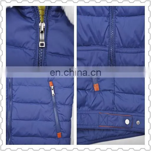 lastest fashion winter fur collar thick padded stylish men down jacket
