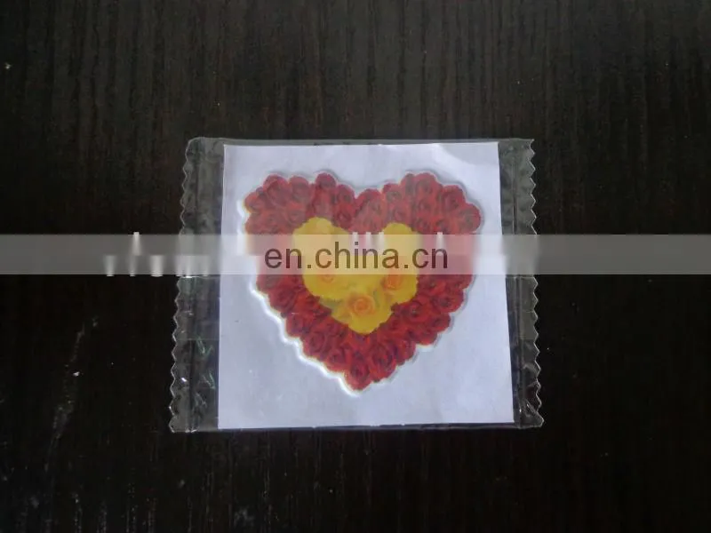 Fashion design promotional colorful lovely cartoon small puffy stickers