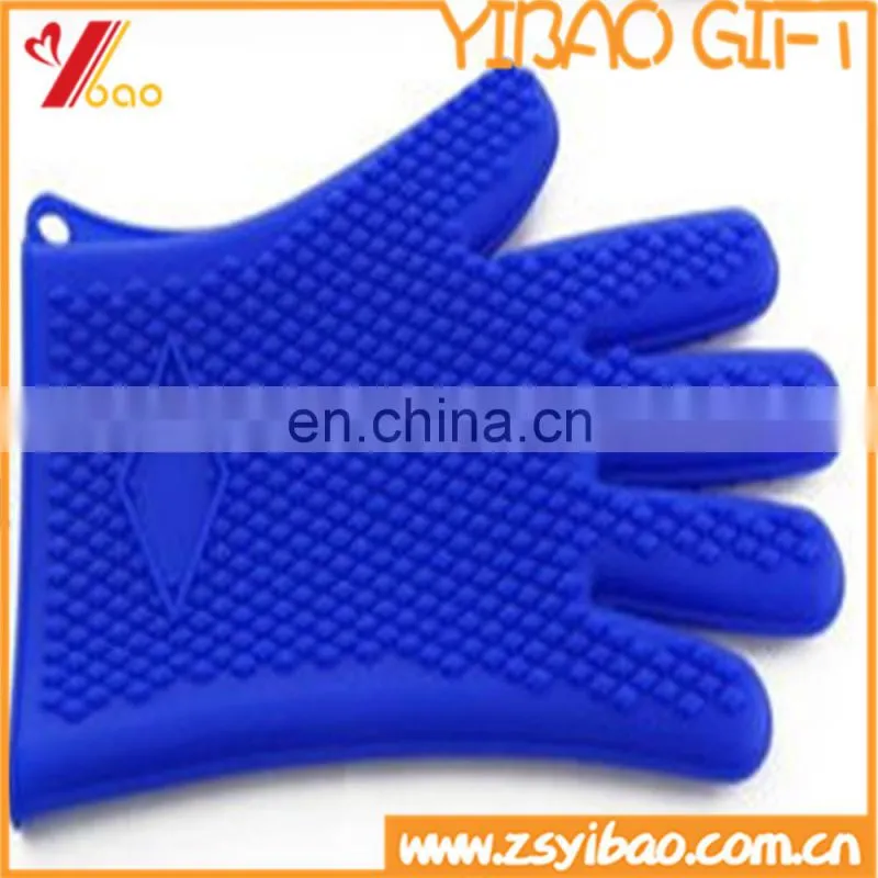 Customize food-grade BBQ heat resistant silicone baking gloves for cooking