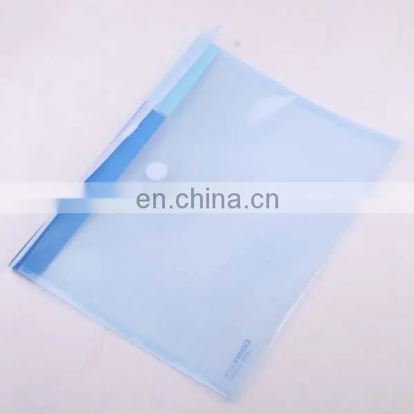 clear transparent pvc bag/plastic file bag