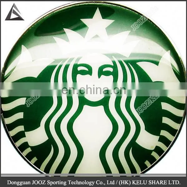 non-plane metal or plastic medallion decorative brand name sticker