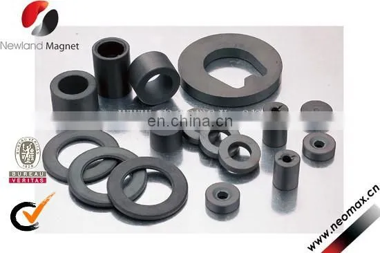 Customized ferrite magnets in ring shape for hot sale