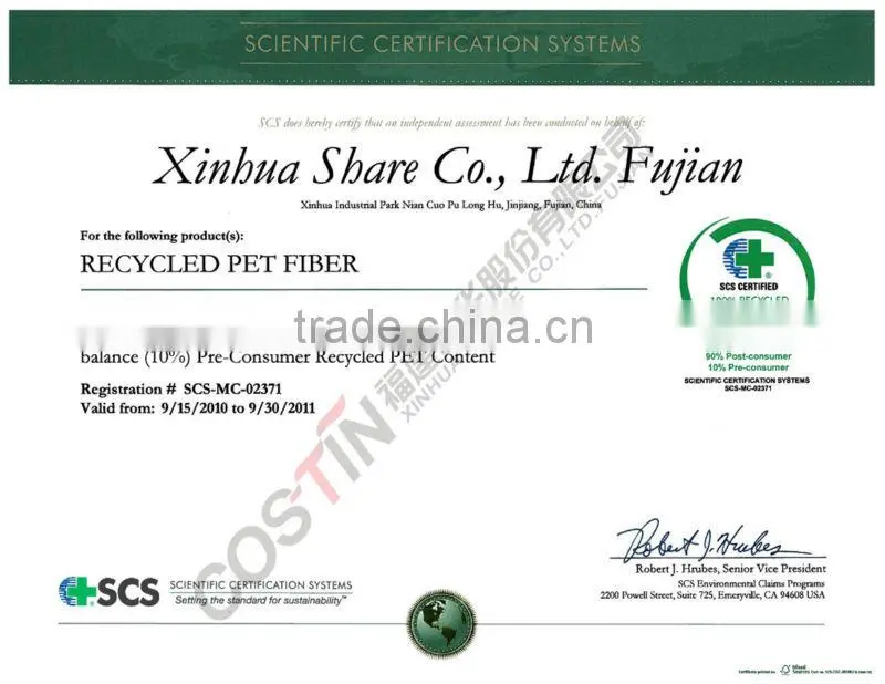Polyester Nonwoven Recycled Fabric 1