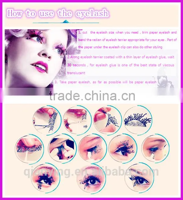 juice cup shaped charming paper cutting eyelashes