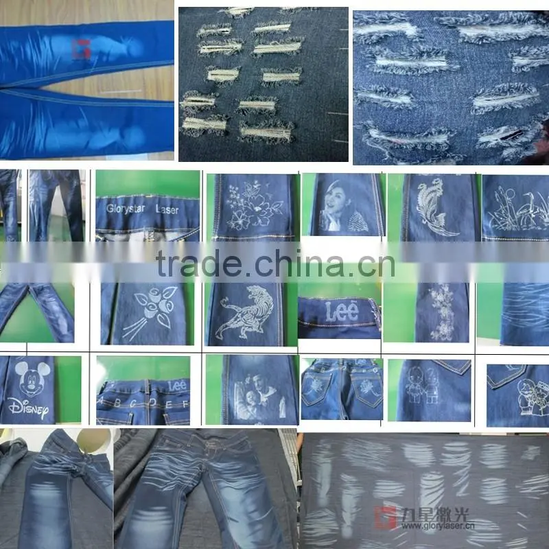 3D dynamic focus laser machine for jeans marking/ engraving machine (GLD-200/350/400)