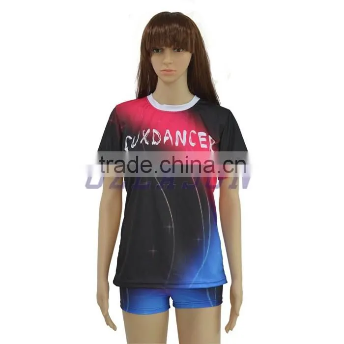 Fashion women custom sublimation netball uniforms/cheerleading uniform