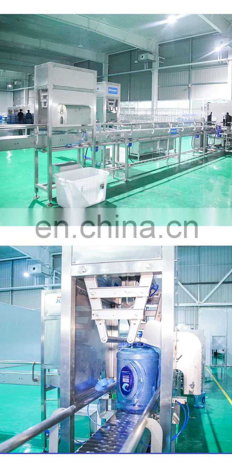 Stainless steel automatic electrical complete 3in1 5 gallon 6 head plastic bottled pure drinking mineral water filling machine
