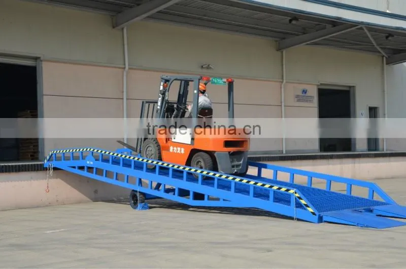 hydraulic container loading platform truck ramps
