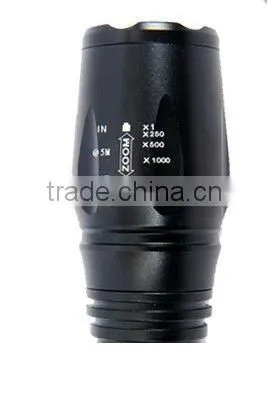 aluminum zoom cree led xml t6 torch with clip