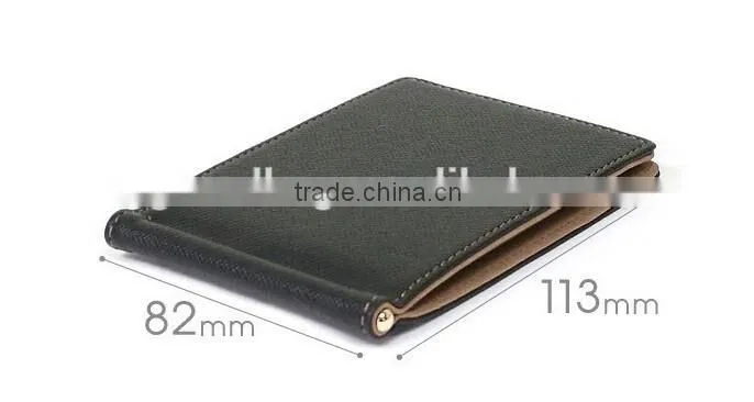 new geniune nappa leather wallet for men bifold wallet with money clip