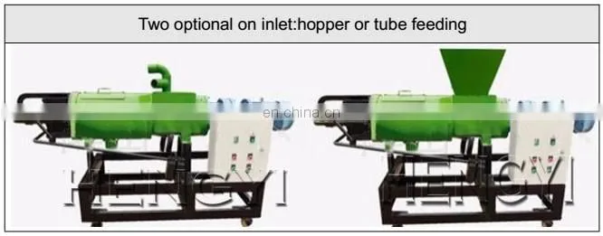 farm waste/industrial waste screw type chicken manure solid liquid separator/farm used dewatering machine