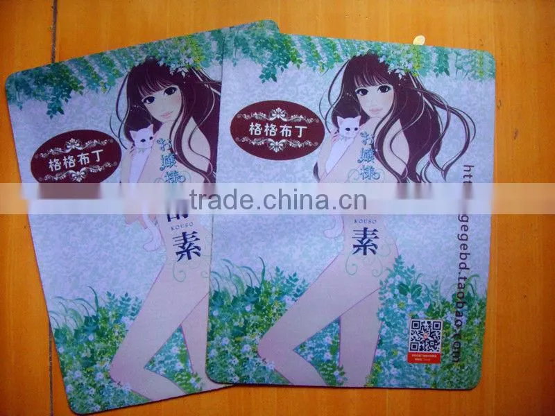 custom die cut shape fabric mouse pad, promotional neoprene mouse pad