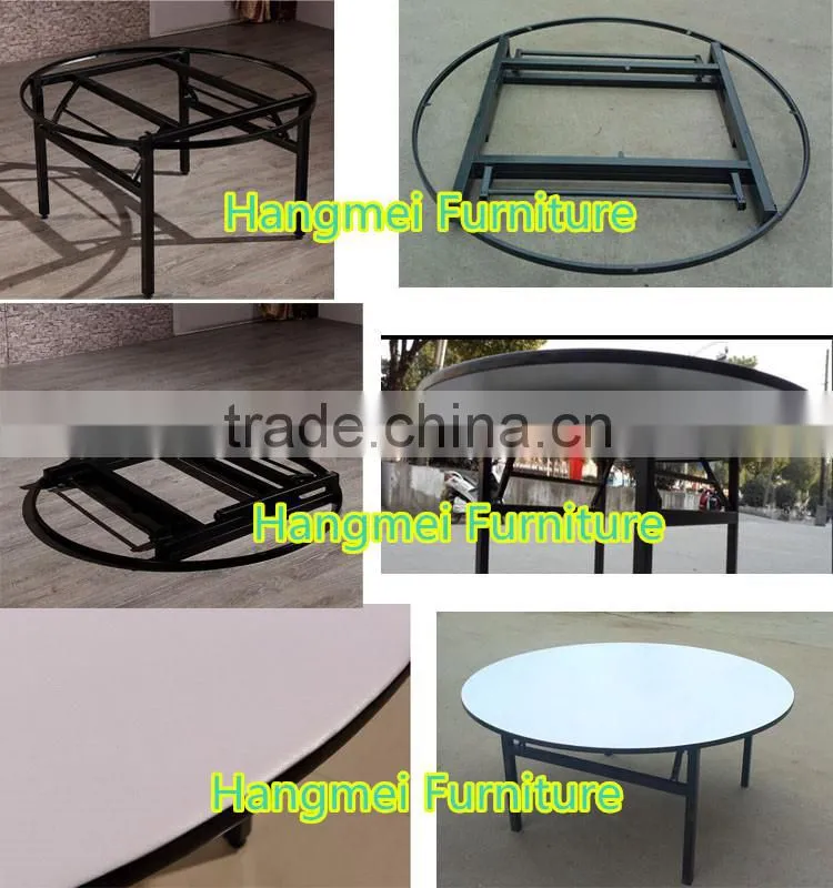 Hotel Round PVC folding table for banquet