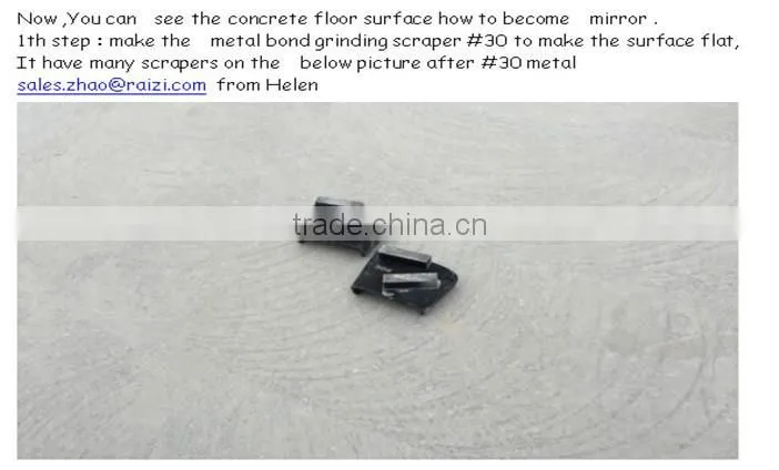 New hybrid mixed bond diamond wet polishing pads for concrete floor