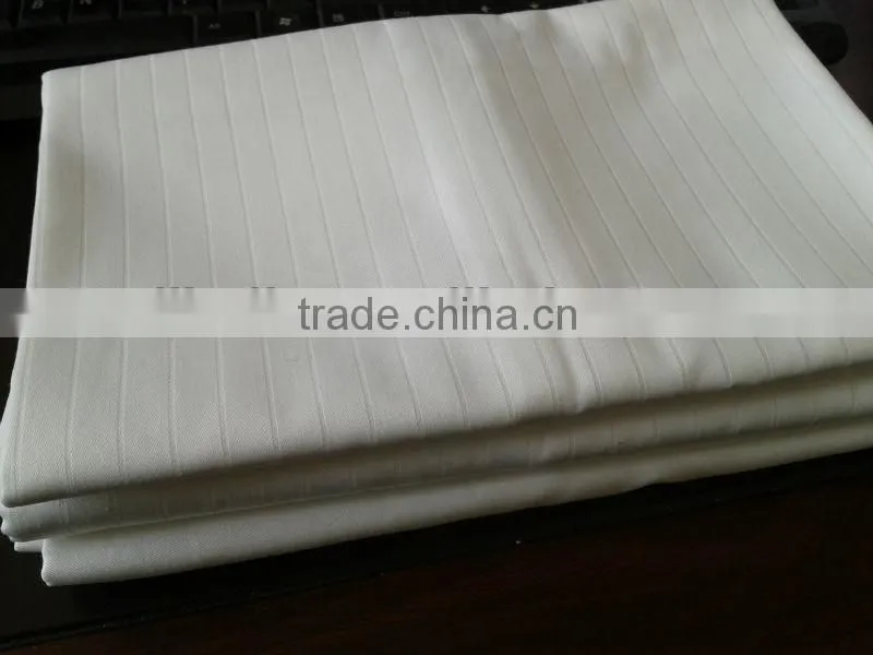 100% cotton white bedding fabric which density is more than 250tc