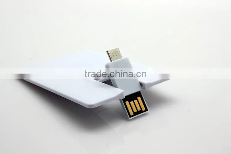 Business card USB drives OTG 16gb 32gb with logo printed for Android Mobile